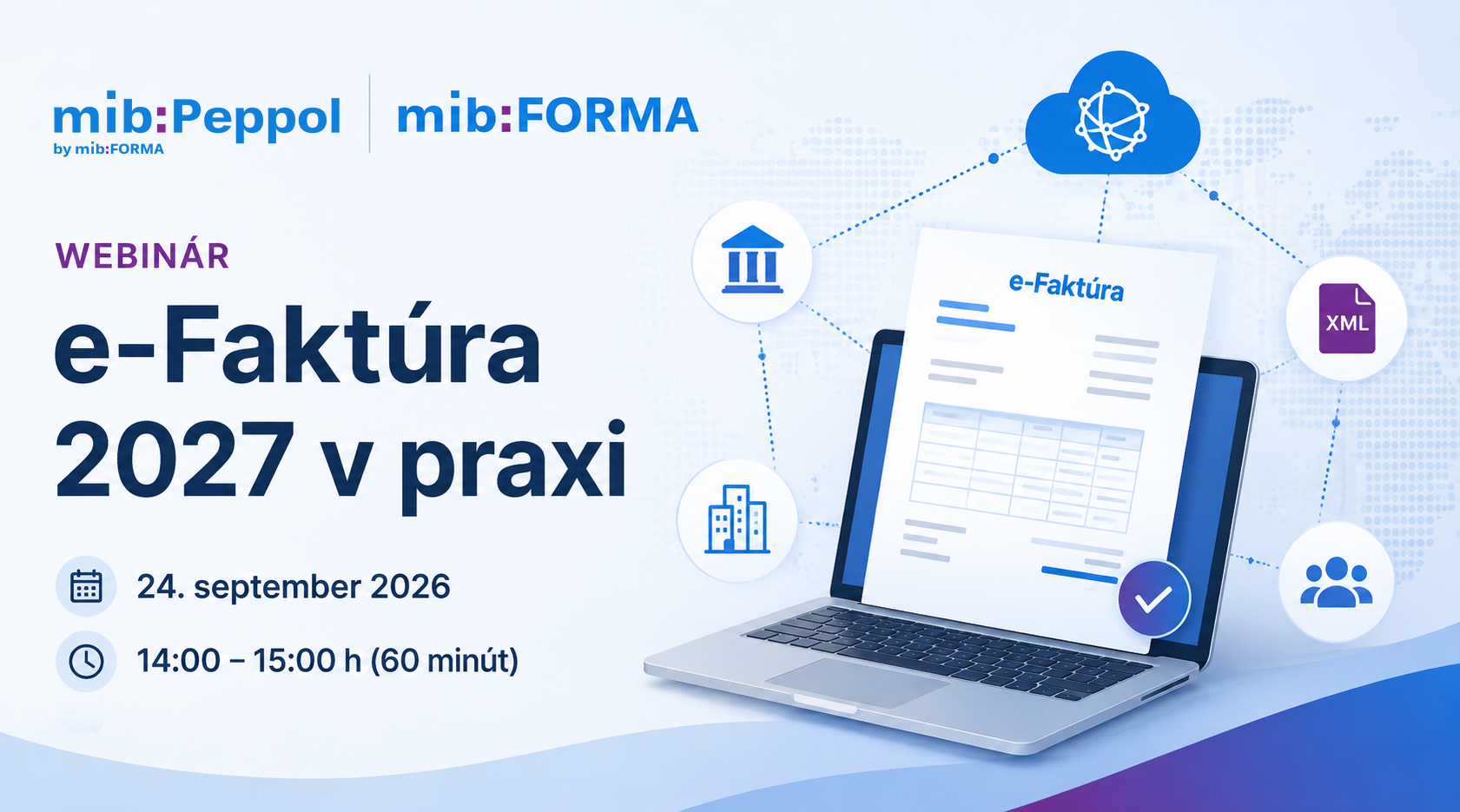 Webinář e-Faktura 2027 v praxi — 24. září 2026, 14:00 – 15:00 h